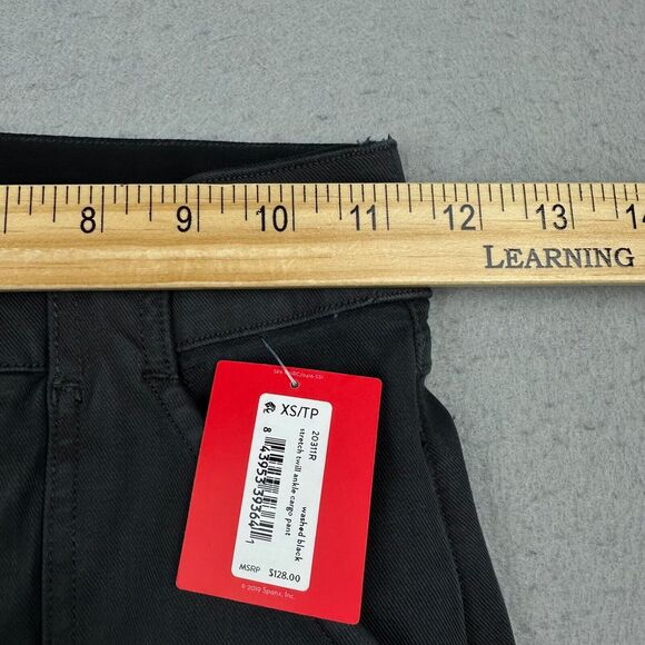 NWT Spanx Stretch Twill Ankle Cargo Pants Women's XS Black Slimming Smoothing - Picture 3 of 13
